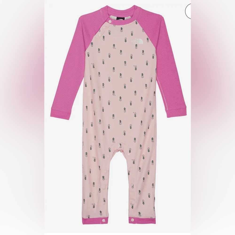 The North Face baby waffle baselayer one-piece